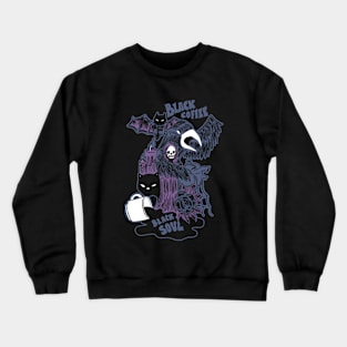 Black Coffee Black Soul by Tobe Fonseca Crewneck Sweatshirt